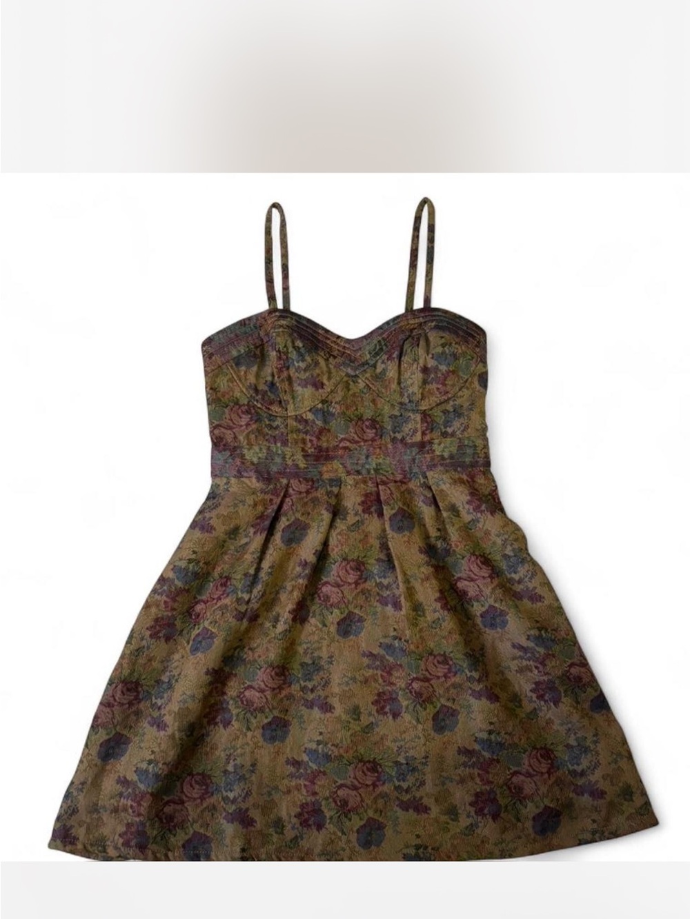 Free People Floral Tapestry Mini Dress in Size 2 NWT
